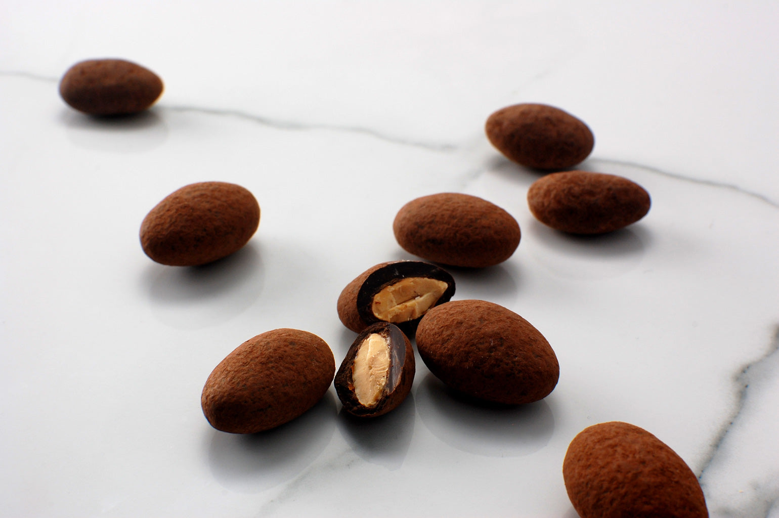 Caramelized Almonds + Dark Chocolate